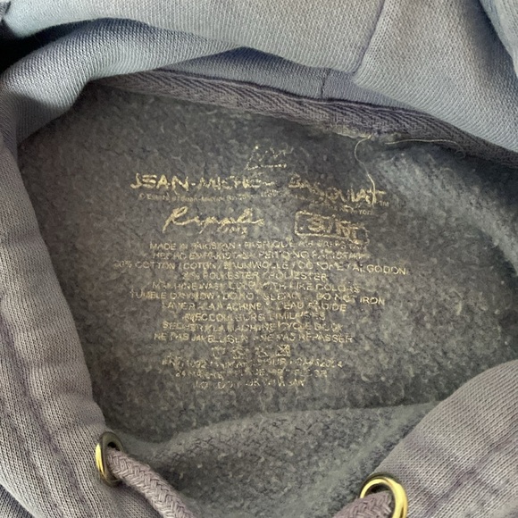 LIMITED EDITION puff print basquiat hoodie - Picture 5 of 7